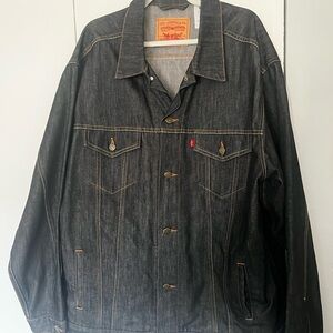 Levi's Men's Dark Blue Denim Jacket - Classic Trucker Style